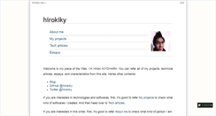 Desktop Screenshot of hirokiky.org